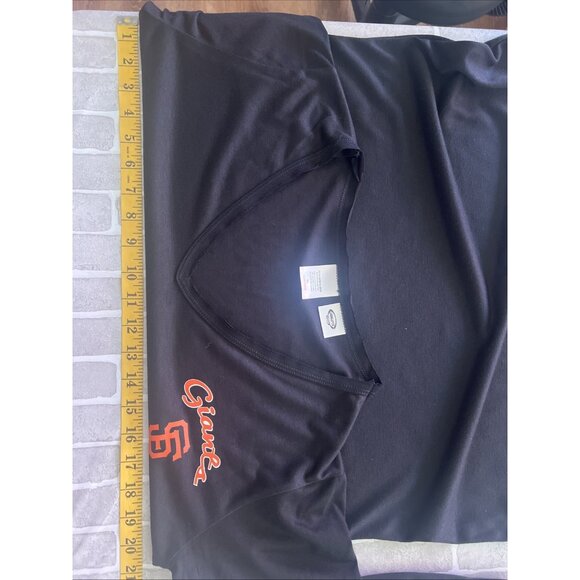 Concepts Sports SAN F GIANTS Baseball Black Long Sleeve T-Shirt Womens Size XL - Picture 6 of 9